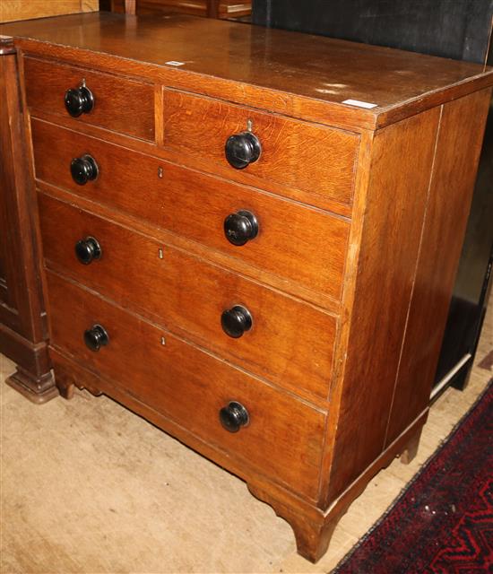 5 drawer oak chest